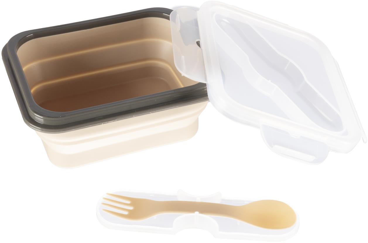 Svačinový box Zopa s příborem malý Sand Beige