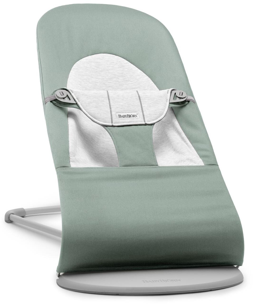 Babybjörn Balance Soft Woven/Jersey, Light Sage/Grey světlá konstrukce