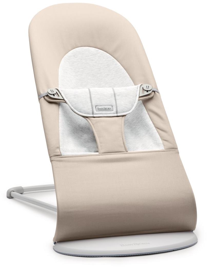 Babybjörn Balance Soft Woven Beige/Grey Jersey, světlá konstrukce
