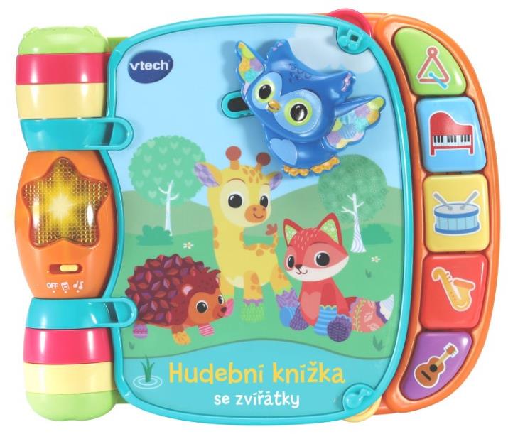 Vtech Hudební knížka se zvířátky CZ