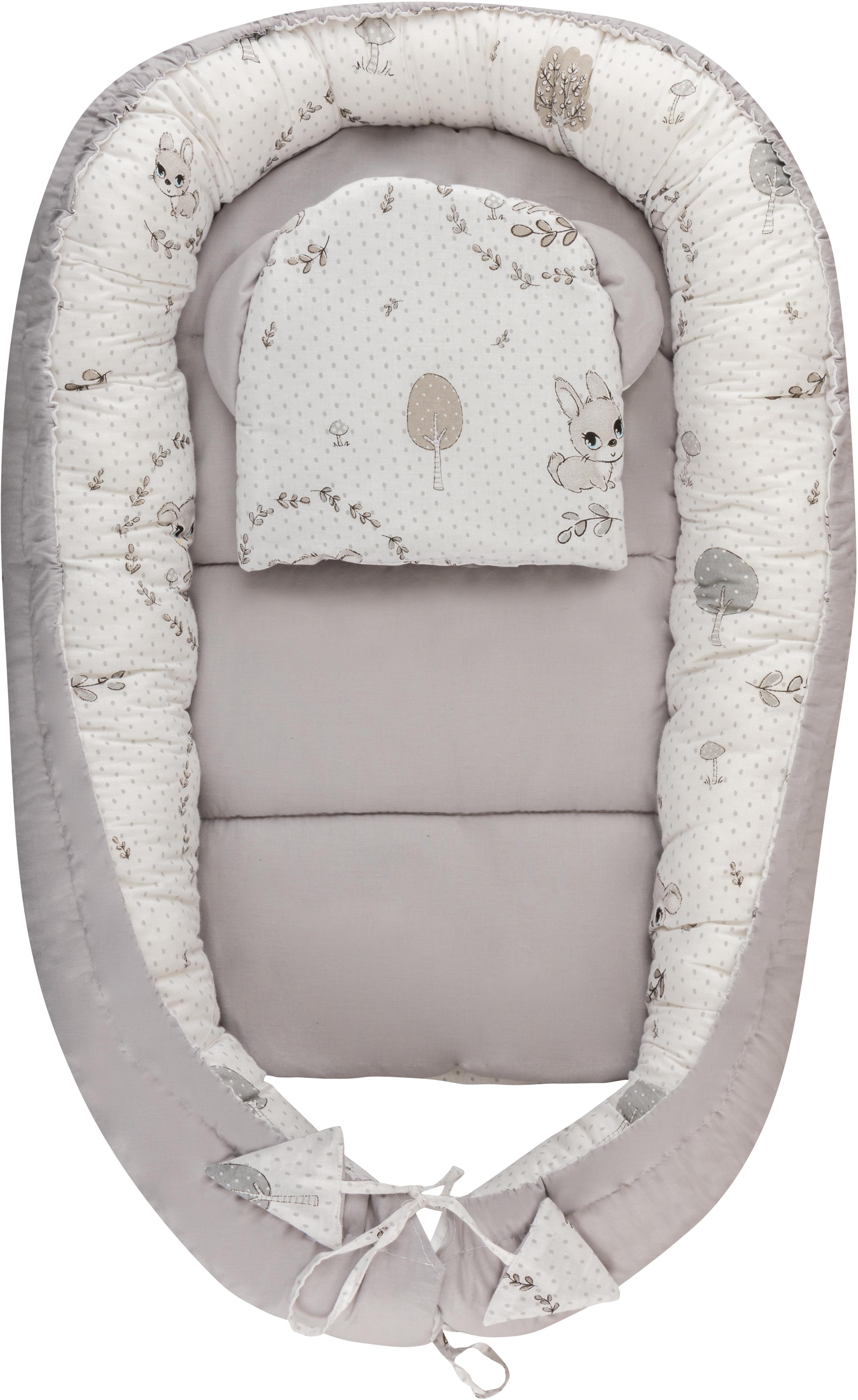 Bomimi Hagi Hnízdečko s polštářkem soft Koloušek šedé