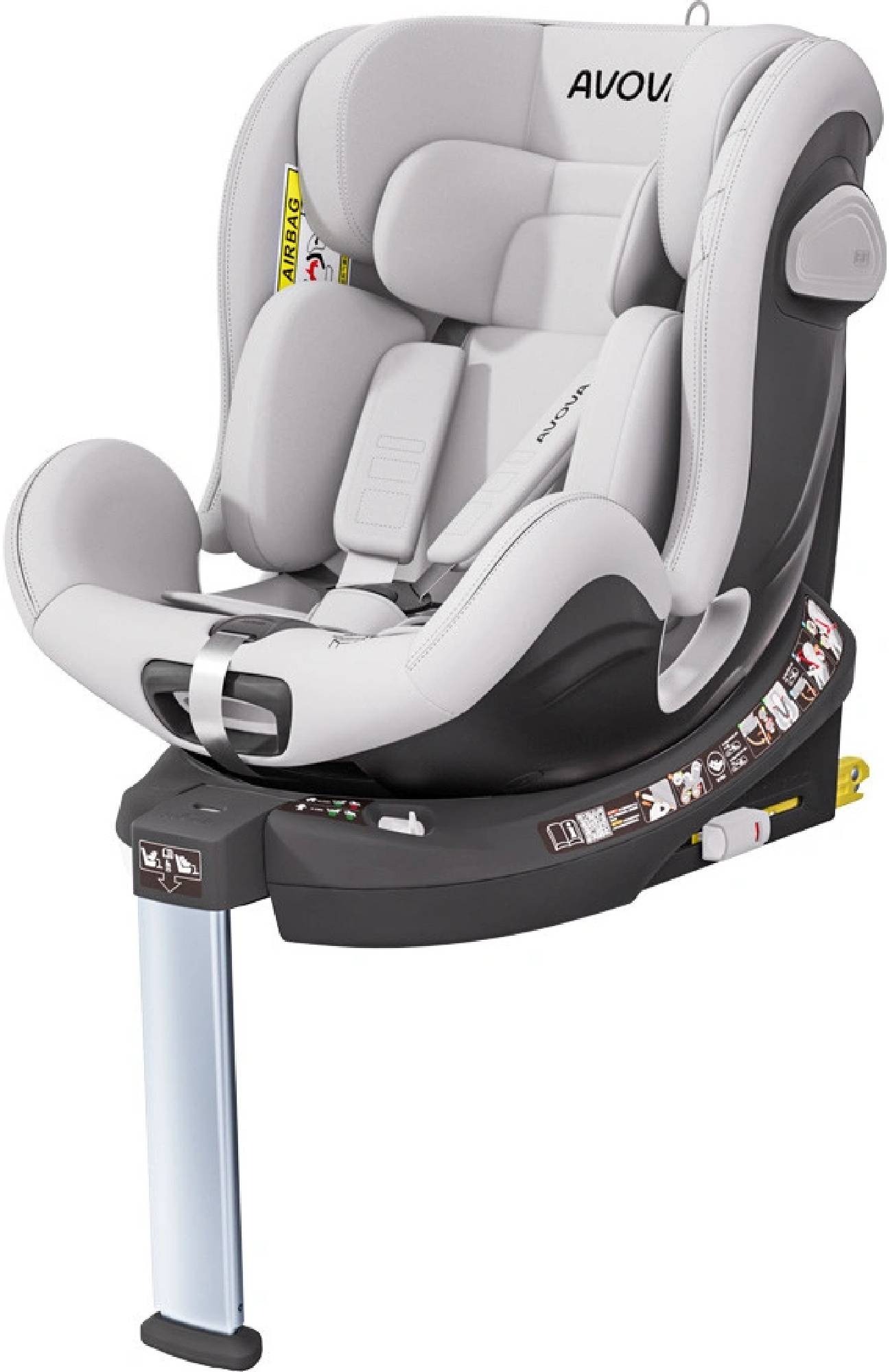 Avova Swan-fix i-Size 2024 40-125 cm Sky Grey