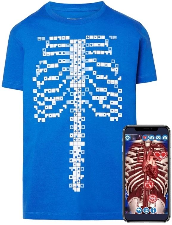 CURISCOPE Tričko s rozšířenou realitou pro dospělé XXL