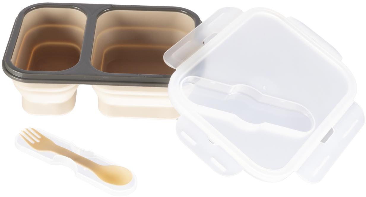 Svačinový box s příborem velký Sand Beige od Zopa