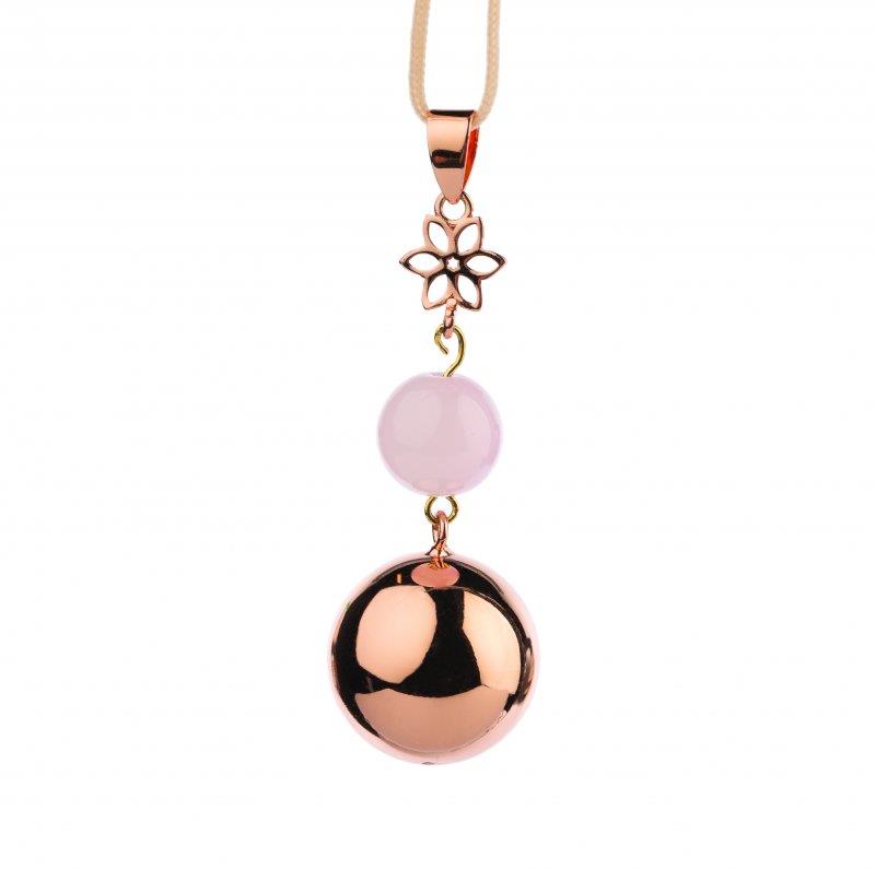 Bola Fantasy Rose gold pearl flower