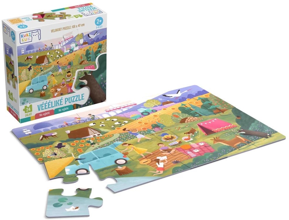 KukiKuk Véééliké puzzle Na výletě