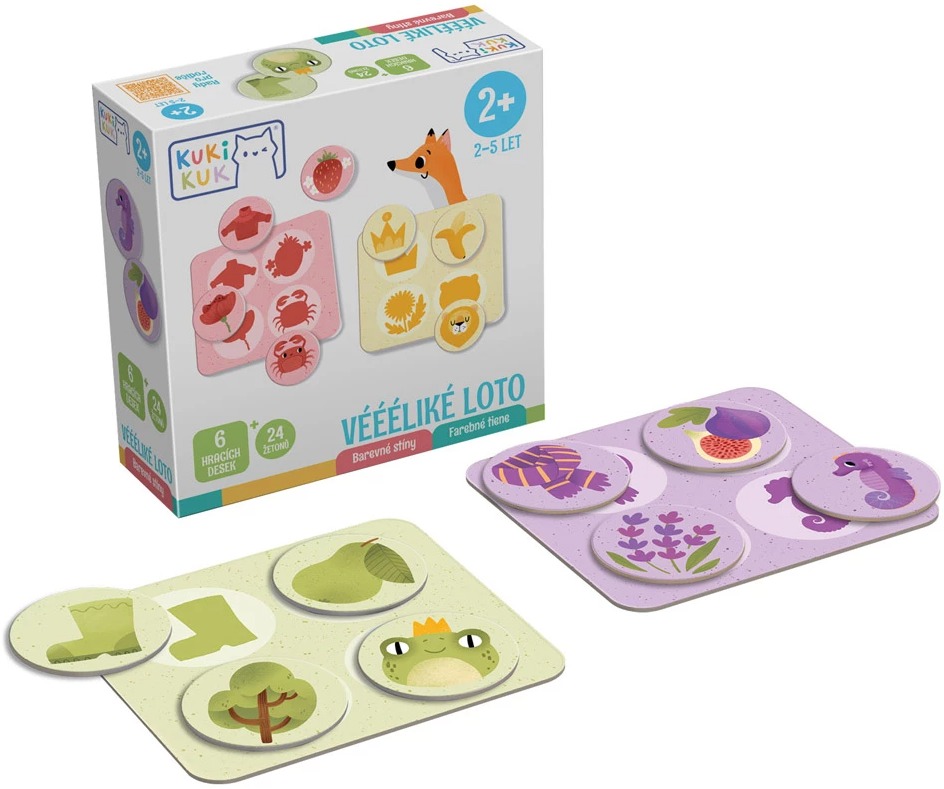 KukiKuk Véééliké loto Barevné stíny