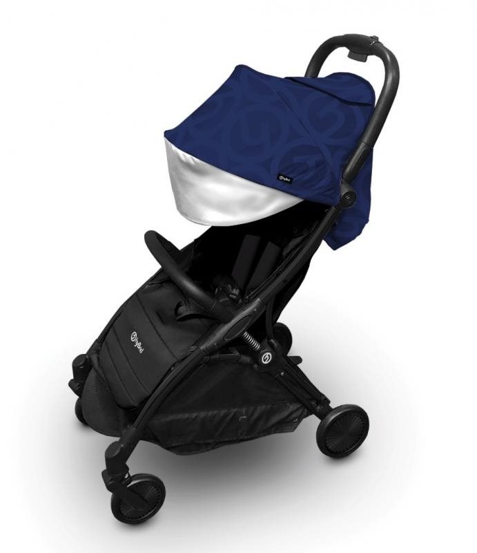 BabyStyle Hybrid Ezyfold Black rám a bouda Navy