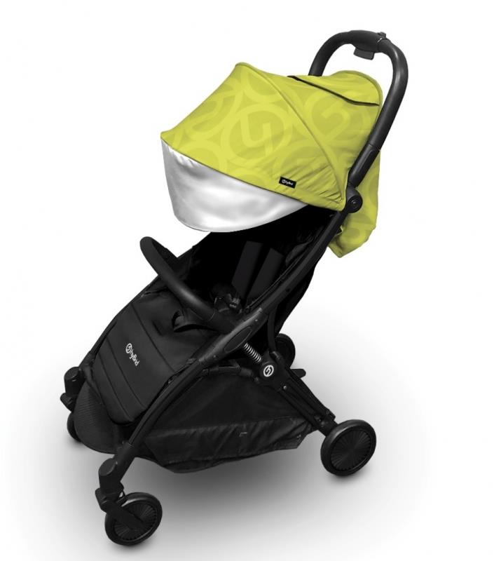 BabyStyle Hybrid Ezyfold Black rám a bouda Wasabi