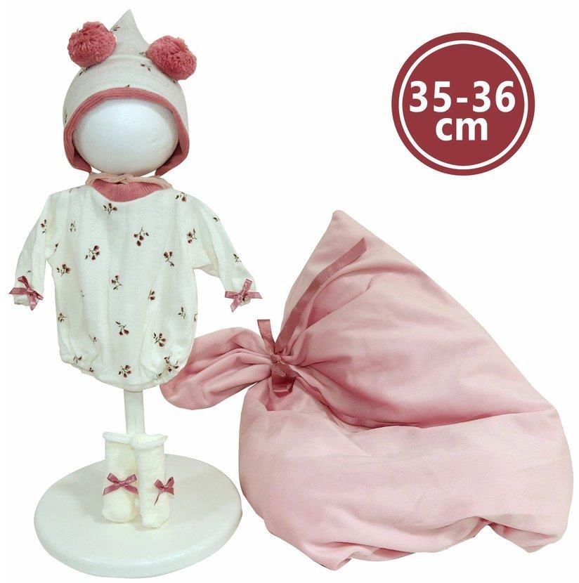 Llorens M635-78 obleček pro panenku miminko New Born velikosti 35-36 cm