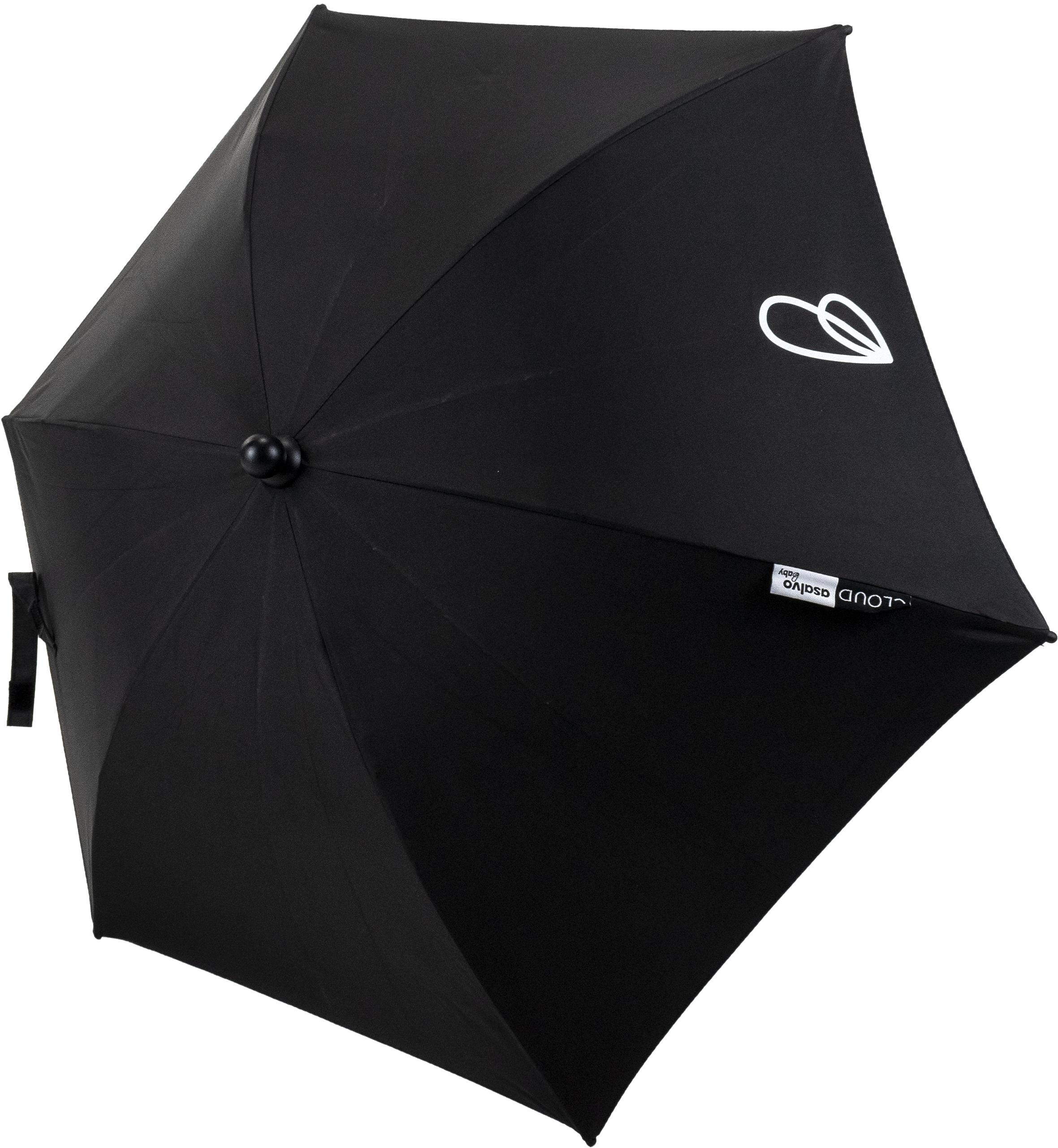 Asalvo Slunečník na kočárek UV 50+ black