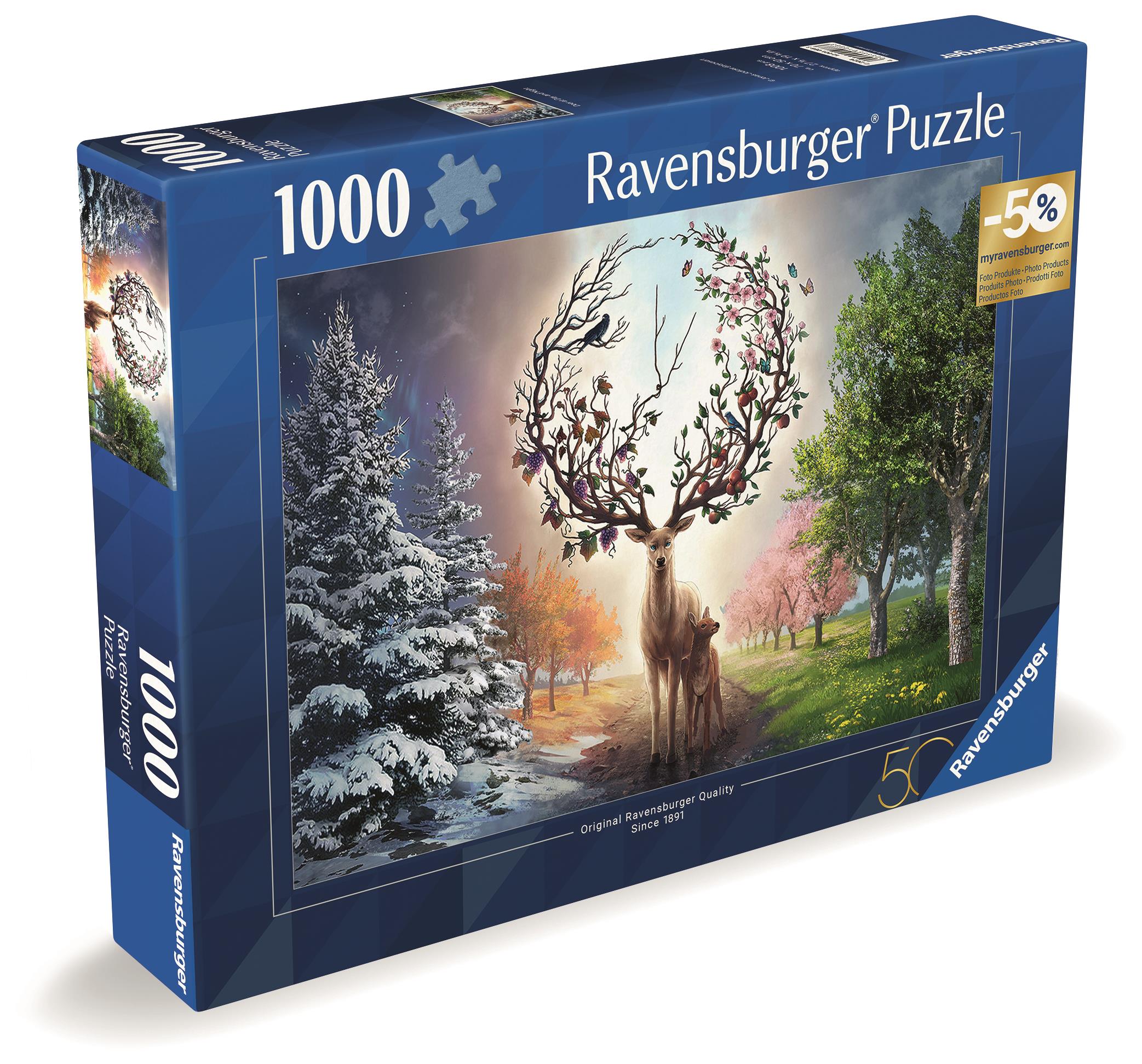 Ravensburger 120010883 Velkolepý jelen a 4 roční období