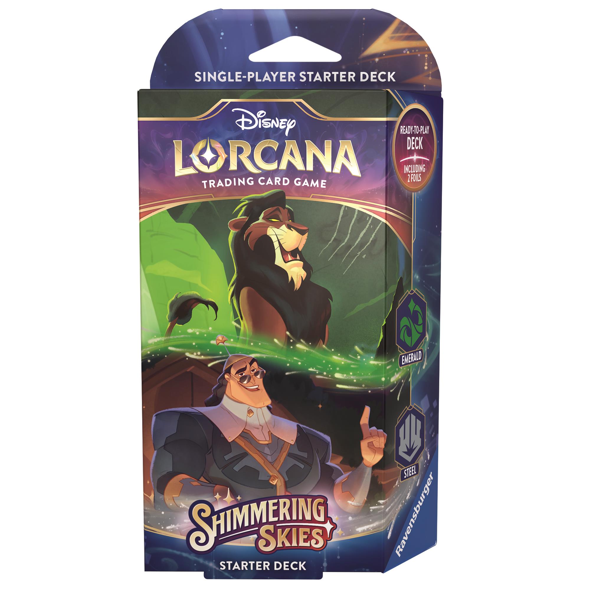 Disney Lorcana: Shimmering Skies - Starter Deck Emerald & Steel