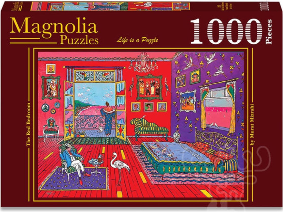 Magnolia Červená ložnice 1000 dílků