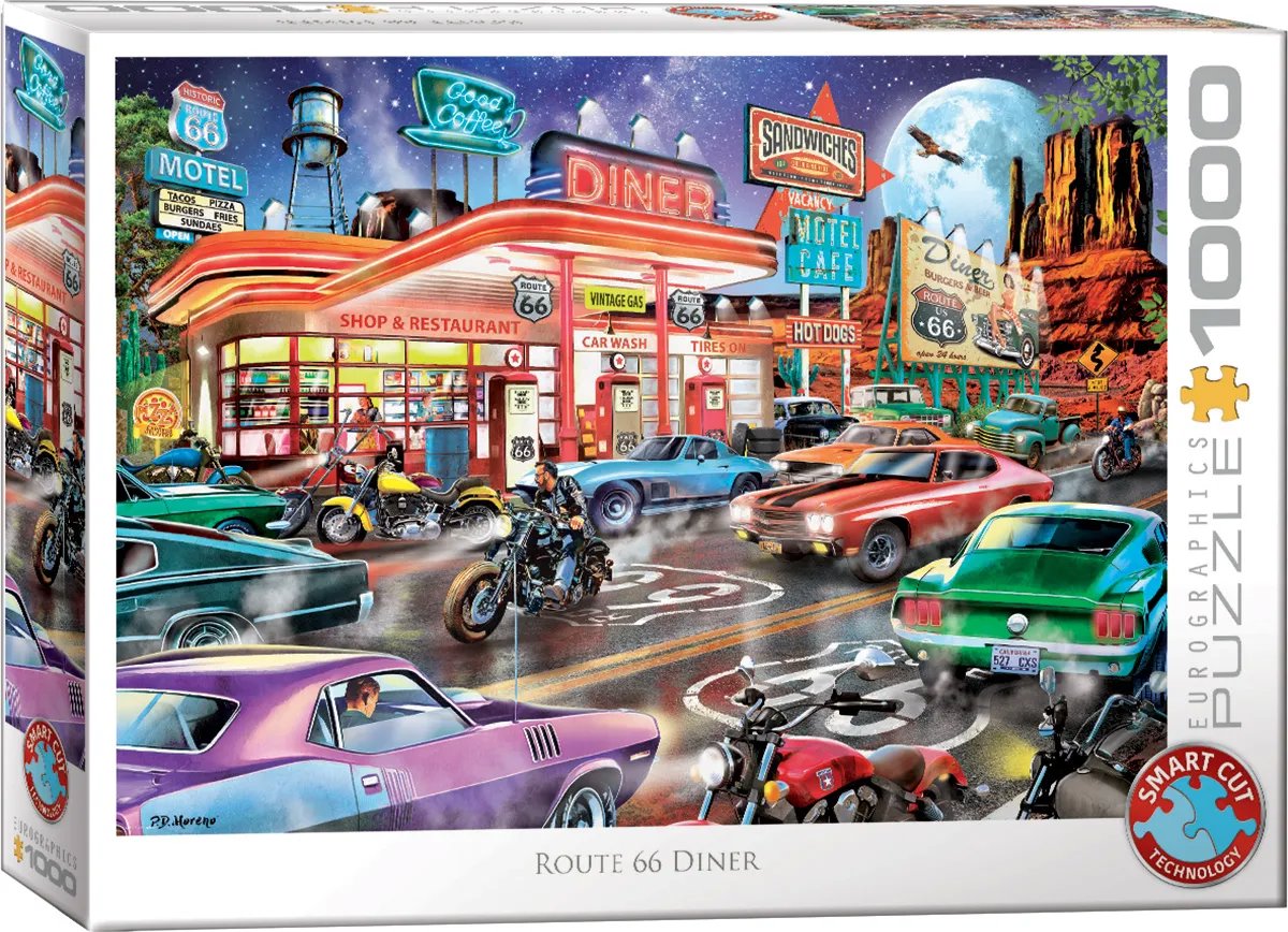 Eurographics Bistro na Route 66, 1000 dílků