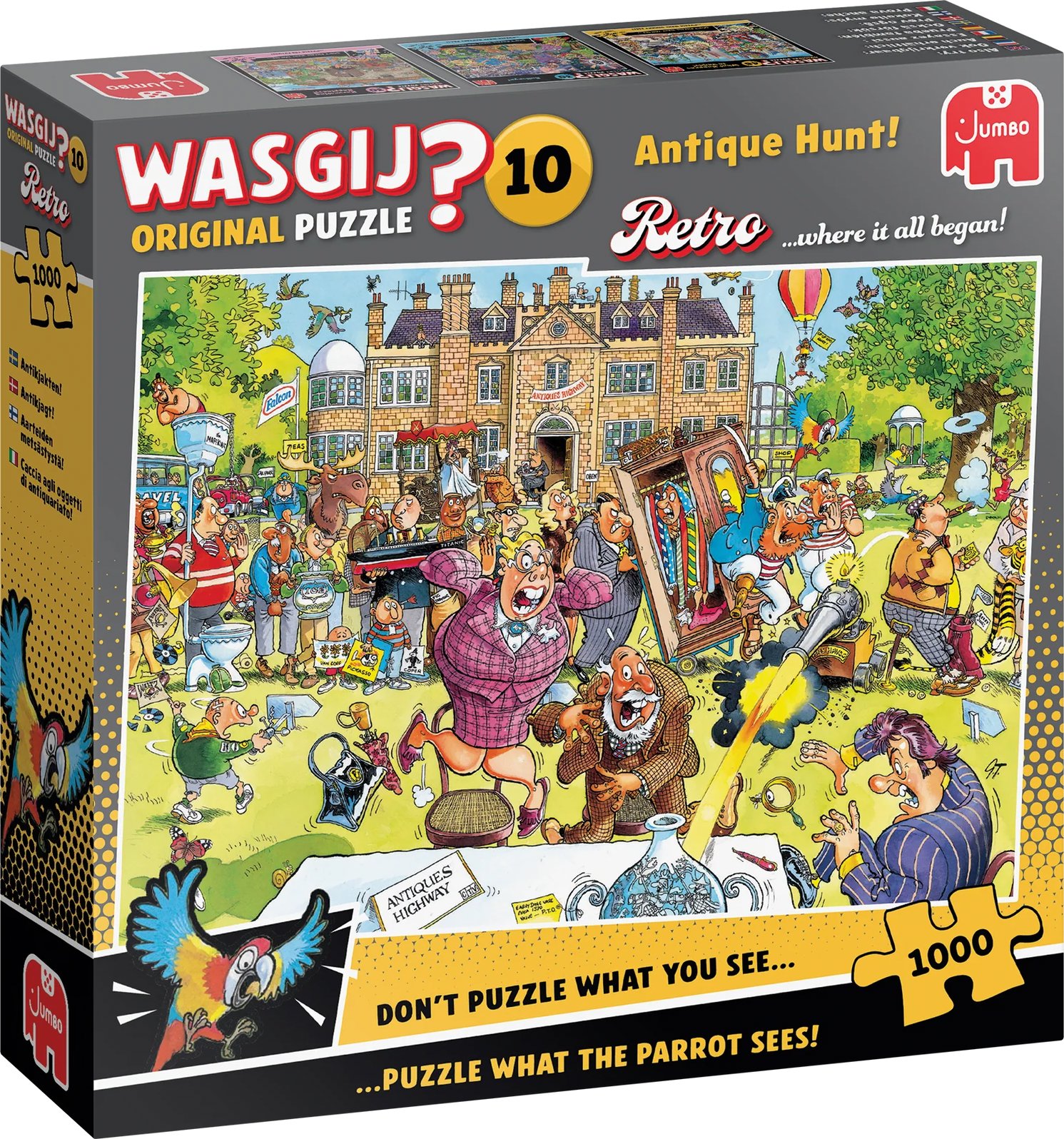 JUMBO Puzzle WASGIJ Retro Original 10: Lov starožitností! 1000 dílků