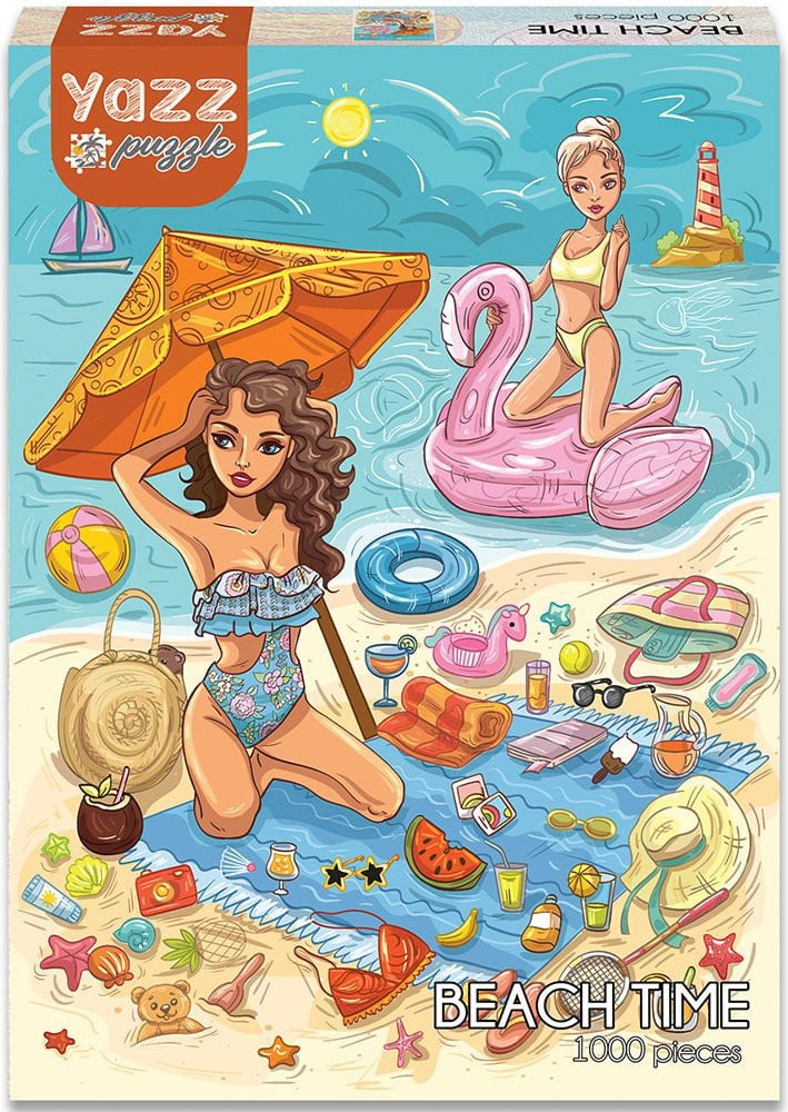 YAZZ Puzzle Čas na pláži 1000 dílků