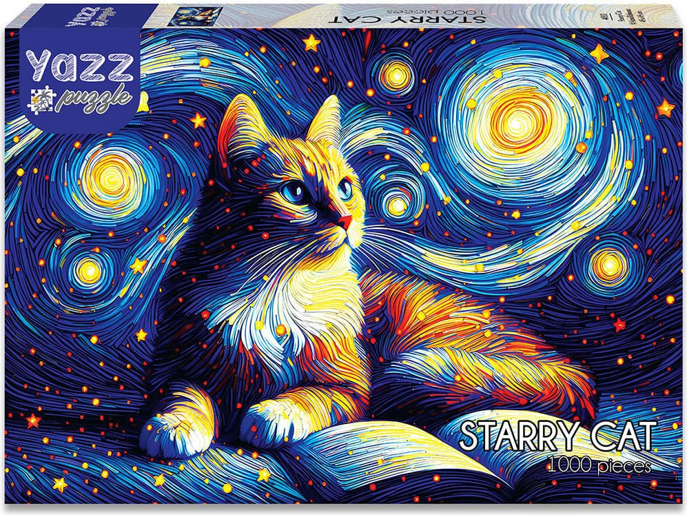 YAZZ Puzzle Hvězdná kočka 1000 dílků