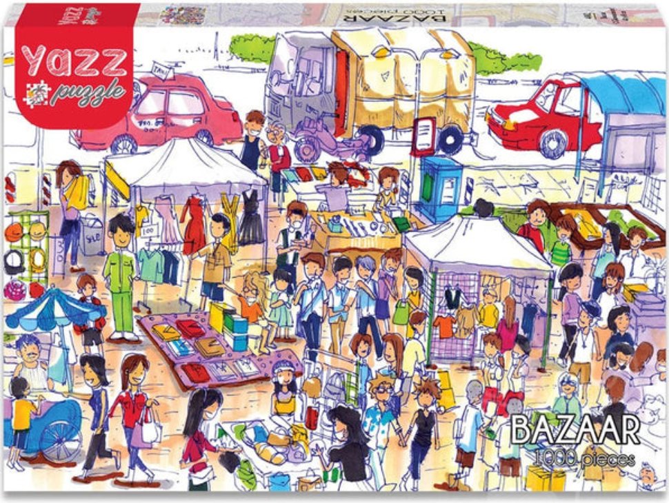 YAZZ Puzzle Bazar 1000 dílků