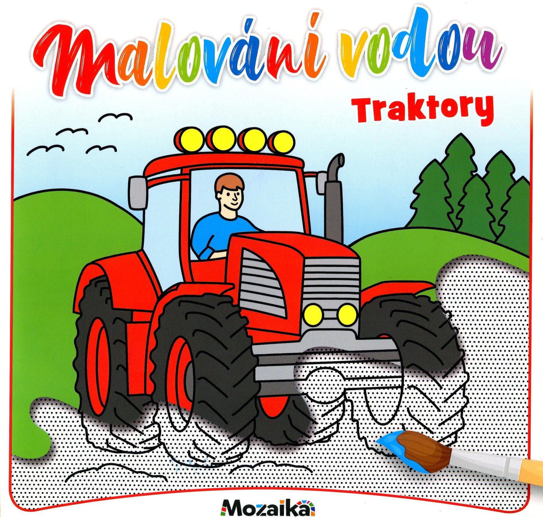 Malování vodou Traktory