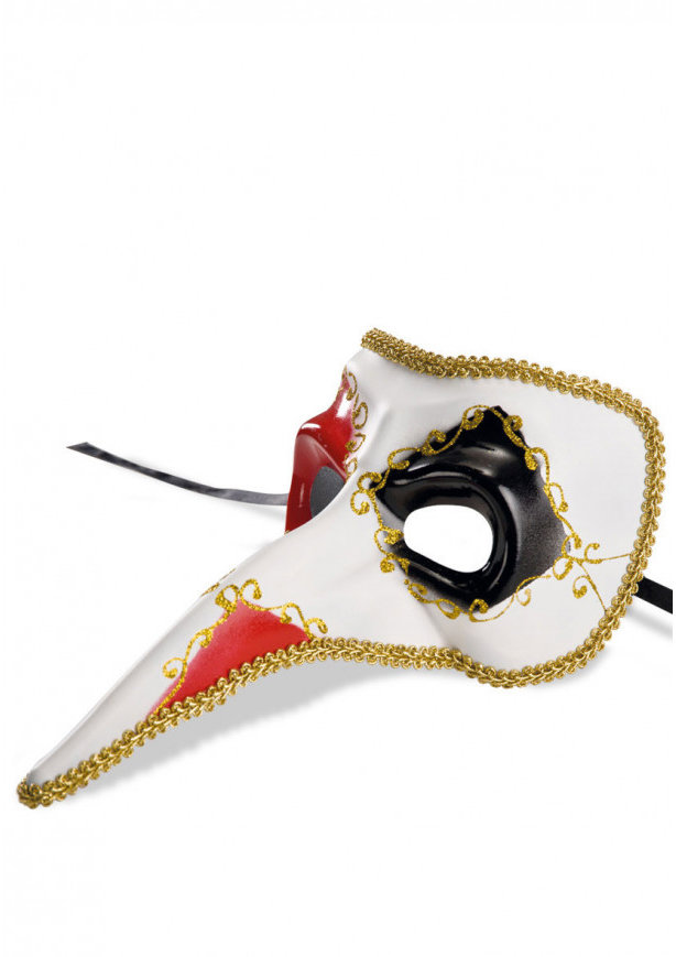 Carnival Toys Benátská škraboška dlouhý nos