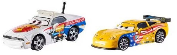 Mattel Disney Cars Pat Traxson a Jeff Corvette