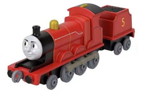 Mattel Mašinka Tomáš 80th anniversary James s vagónem kovový