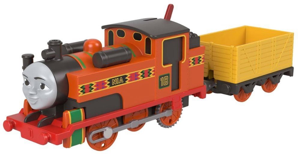 Mattel Mašinka Tomáš 80th anniversary Nia s vagónem motorizovaná