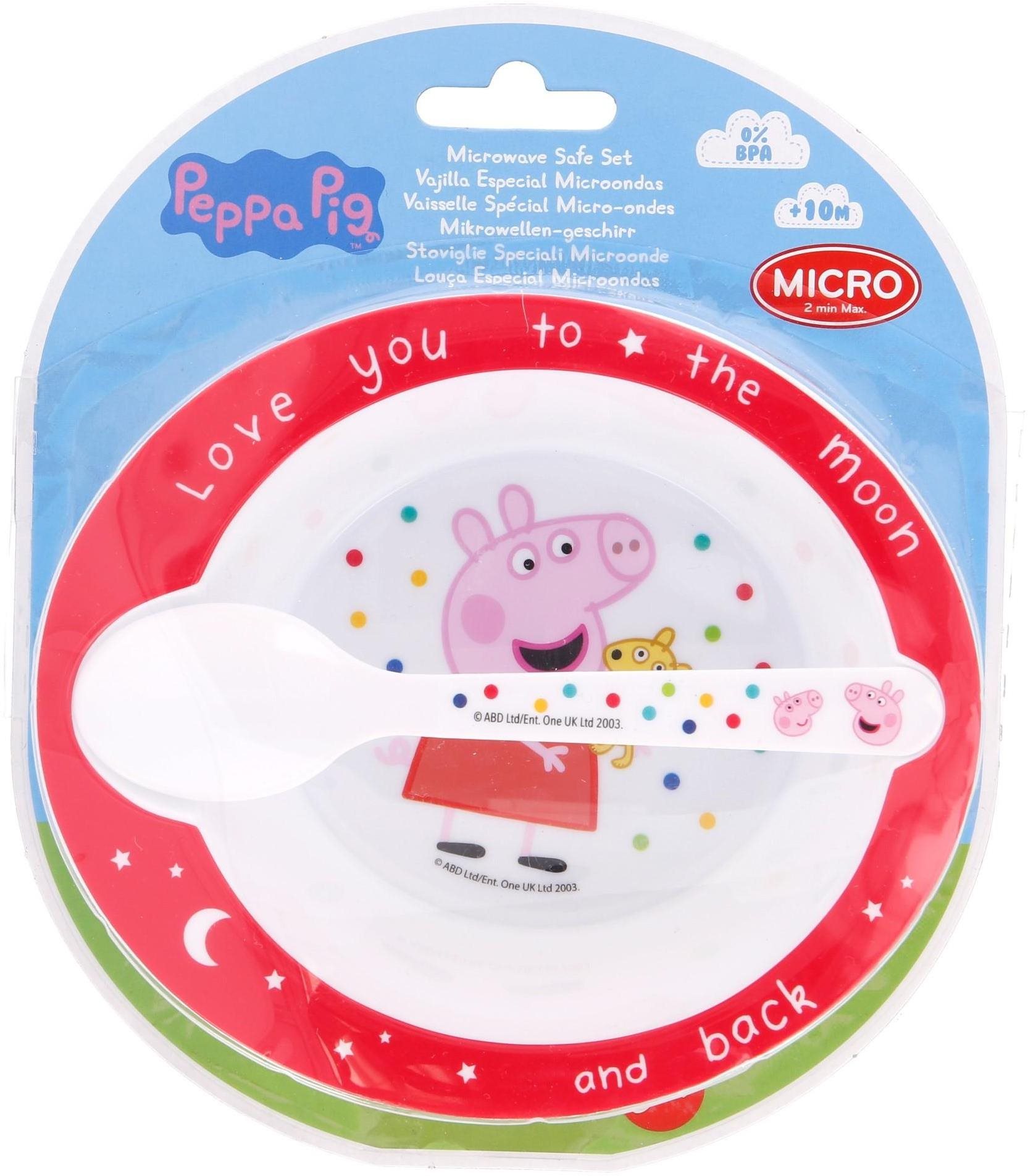 2 - dílný plastový set PEPPA PIG baby
