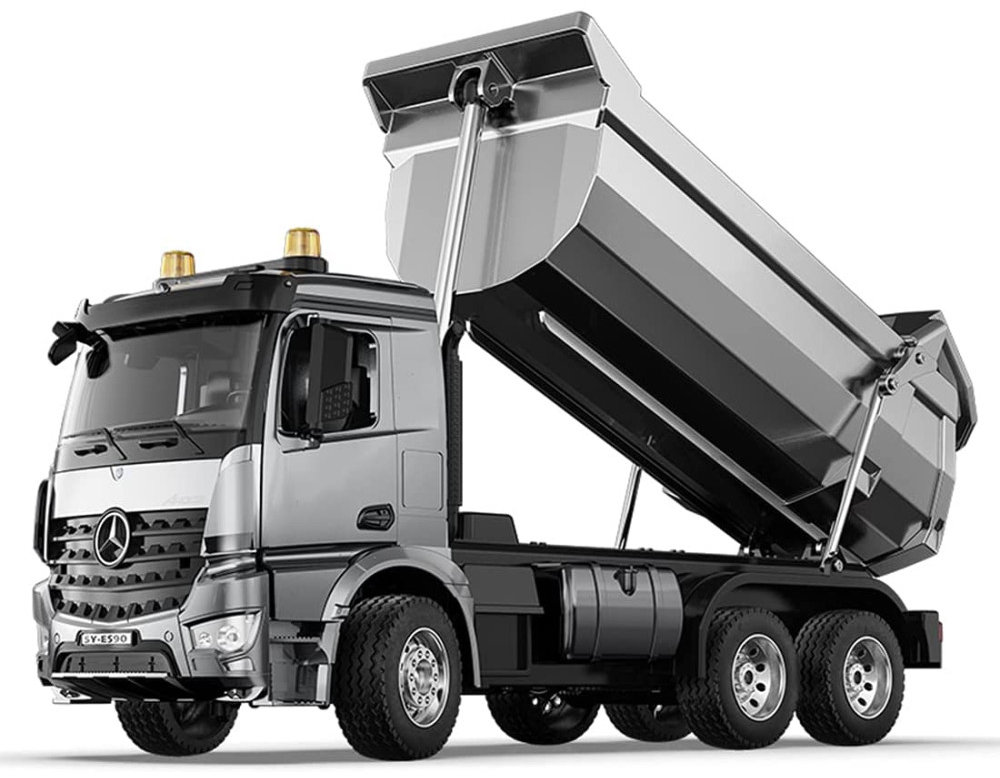 DoubleE RC sklápěč Mercedes-Benz Arocs 1:20, profesionální model