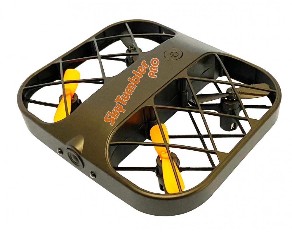 DF models SkyTumbler Pro v ochranné kleci s LED osvětlením, autostart, autopřistání