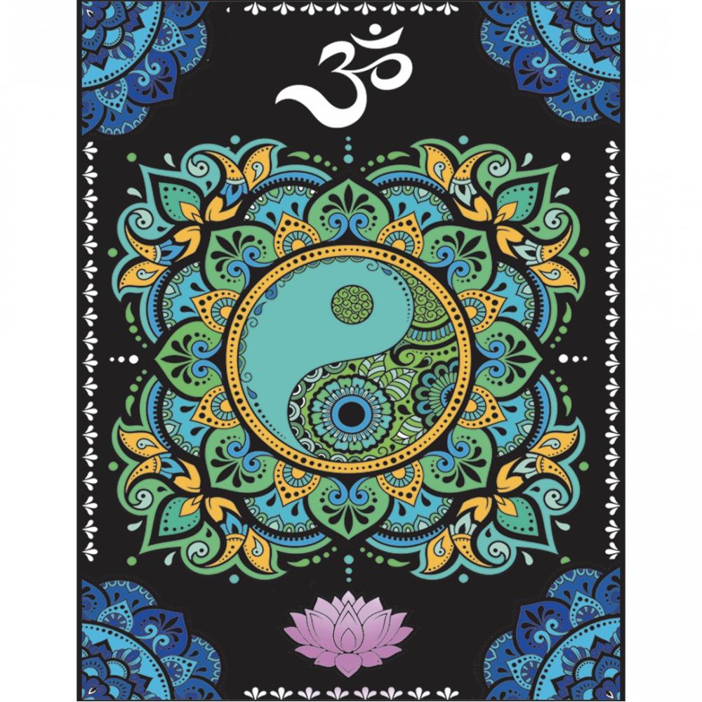 Colorvelvet Sametový obrázek Mandala Yin Yang