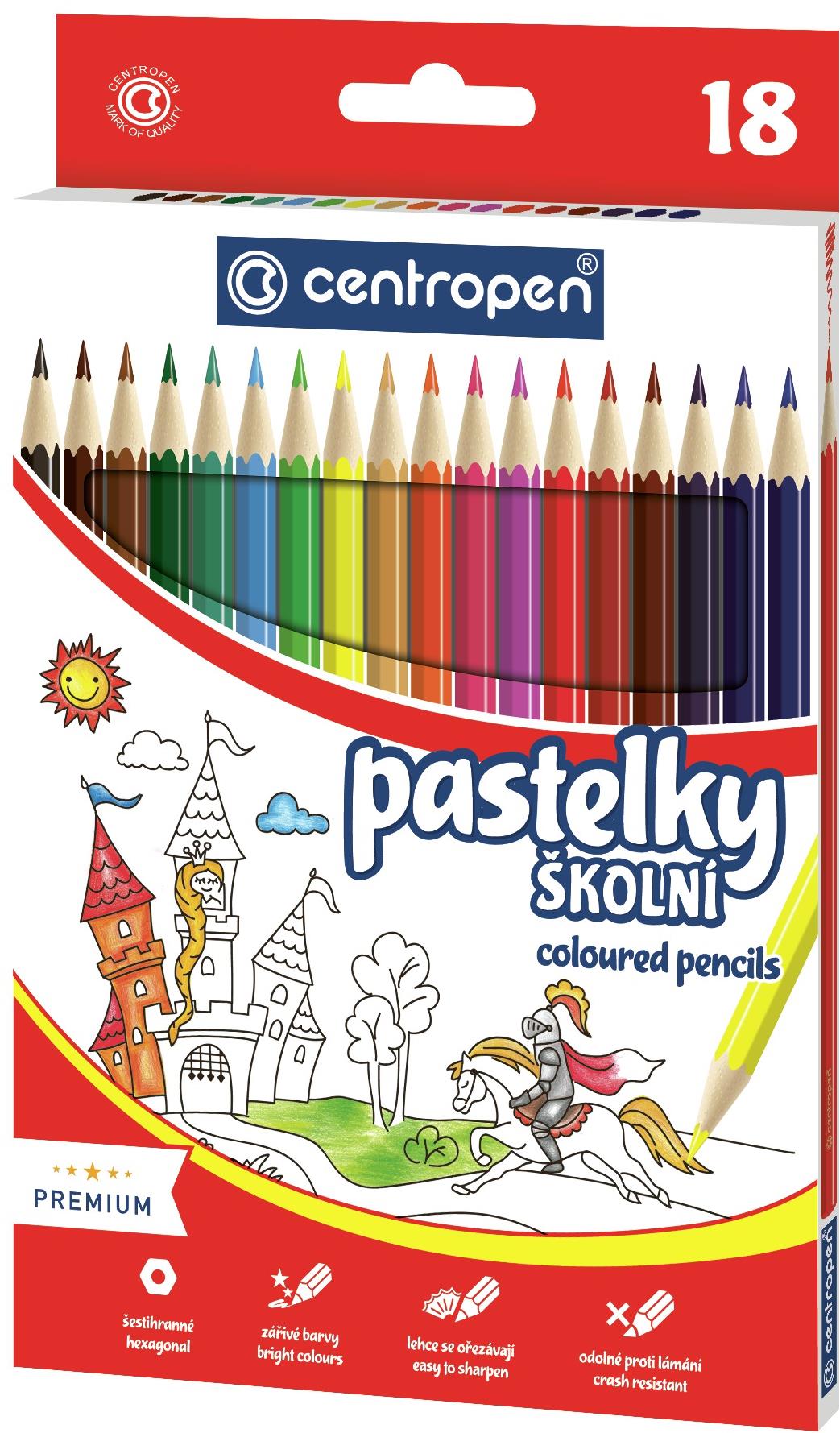 Centropen 9520 šestihranné pastelky v 24 barvách
