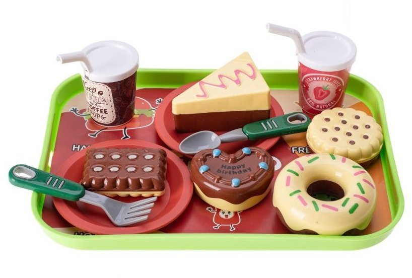 Micro trading Set cukrářský 11 ks s podnosem 26 × 19 cm na kartě