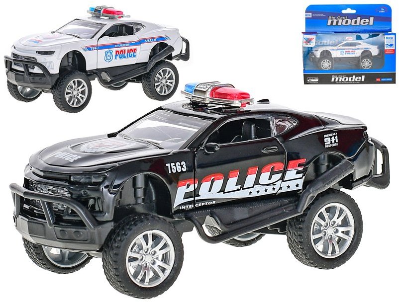 Mikrotrading Auto policie 13 cm, kov, zpětný chod