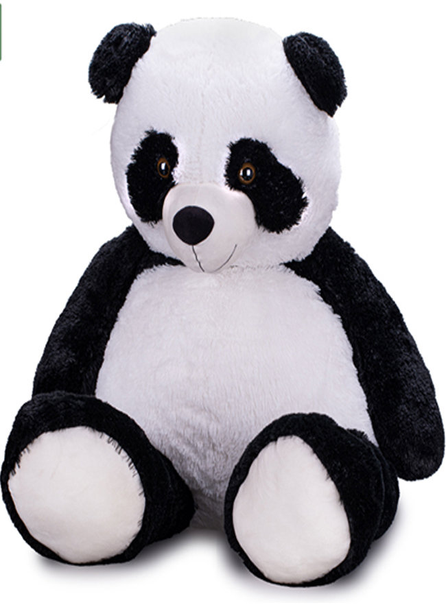 Mikrotrading Plush Friends panda plyšová 135 cm 0m+ bíločerná