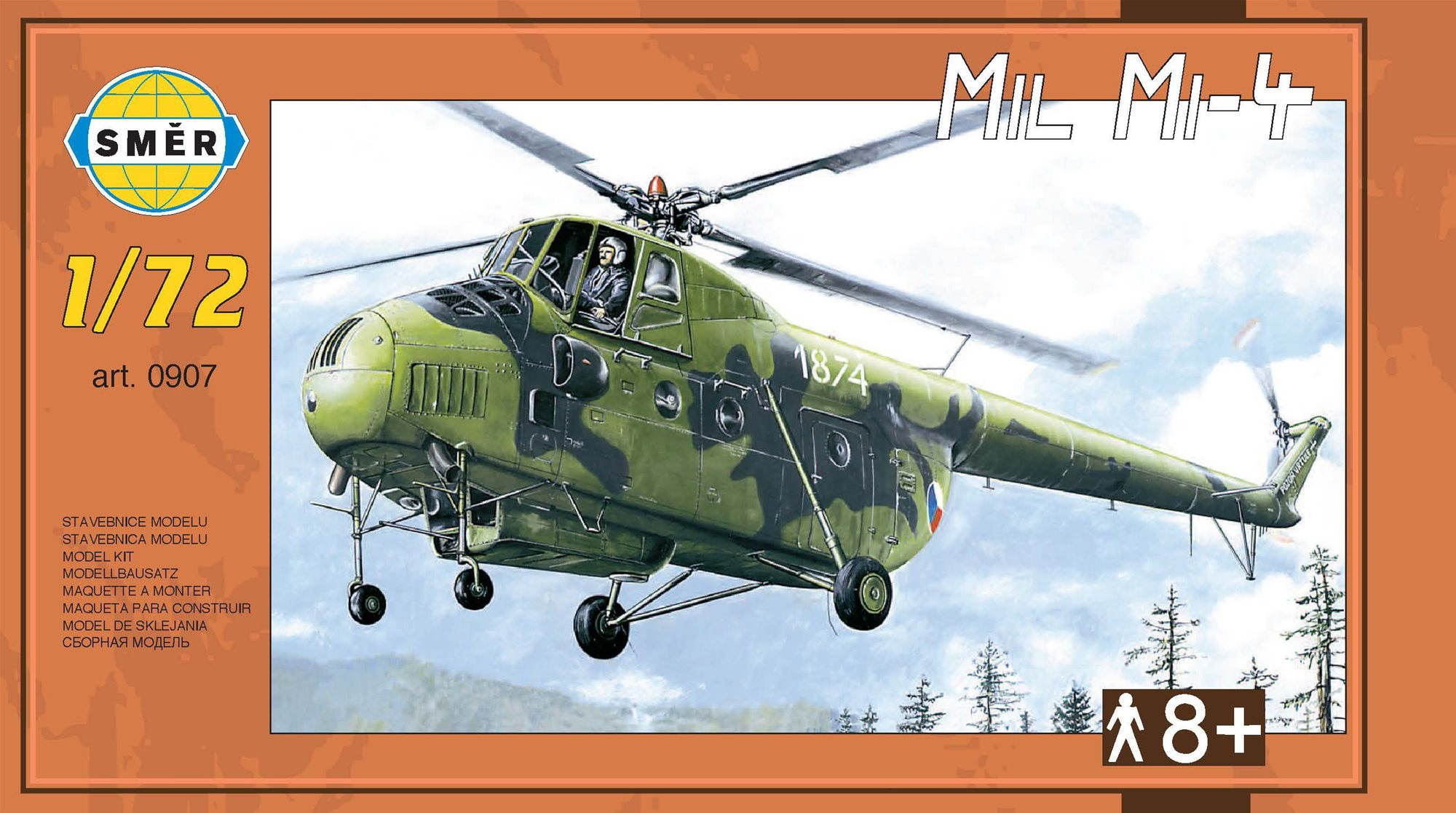Směr Model Kit 0907 vrtulník – Mil Mi-4