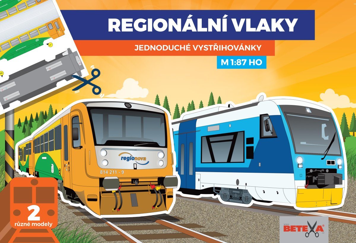 Regionální vlaky - hračka pro děti
