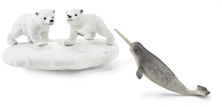 Schleich Lední medvědi a klouzačka 42531