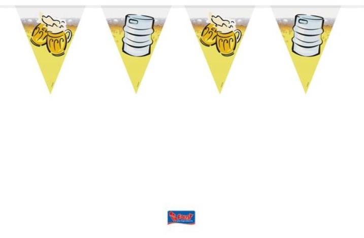 Girlanda vlajky pvc beer party 10m - oktoberfest / pivo