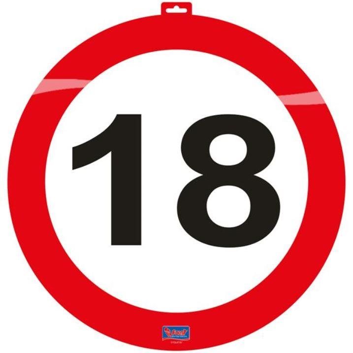 Dekorace dopravní značka 18, 47cm