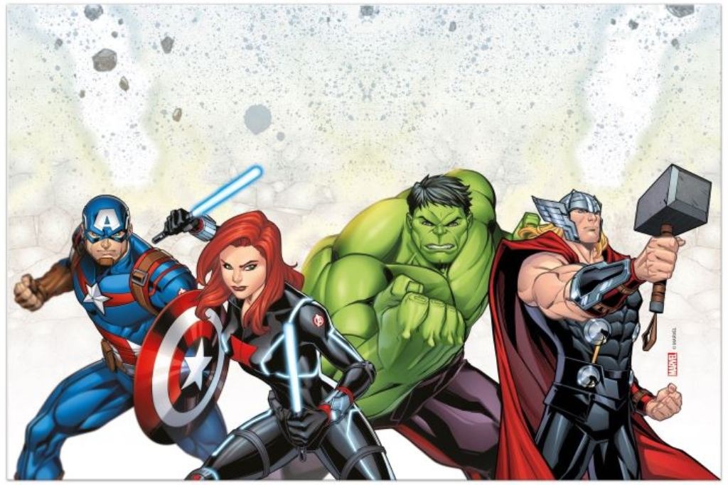 Ubrus Plastový ubrus avengers, 120 x 180 cm