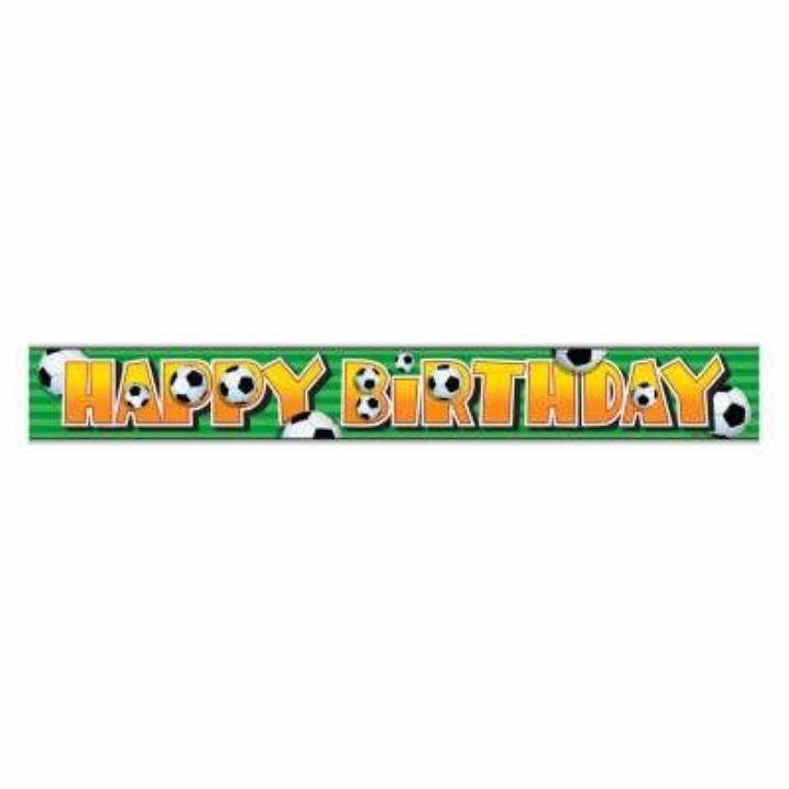 Banner - girlanda narozeniny - happy birthday - fotbal - 365 cm