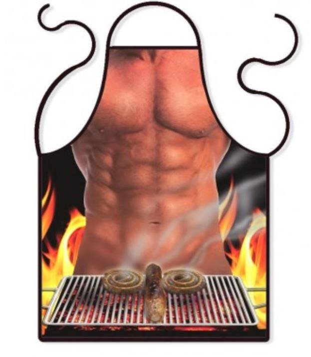 Zástěra muž grill - bbq