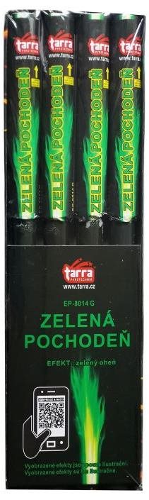 Bengálský oheň - zelená pochodeň - 4ks
