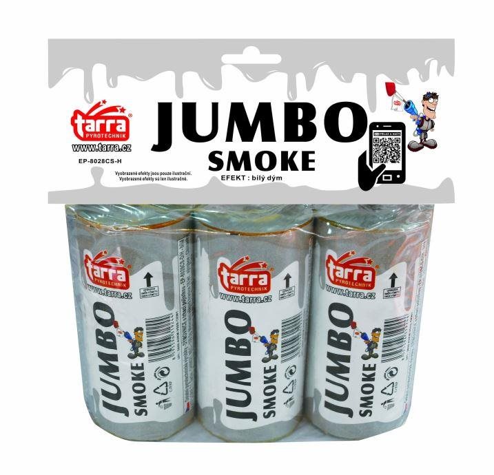 Dýmovnice - jumbo smoke - bílá - 3ks - trhací pojistka