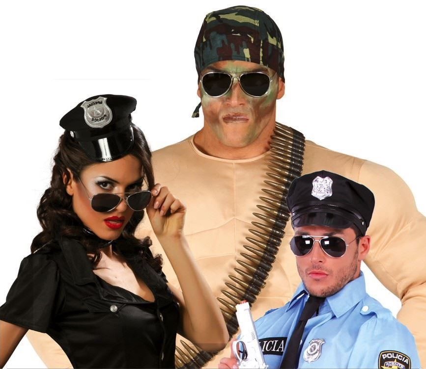 Brýle pilot - letec - policista