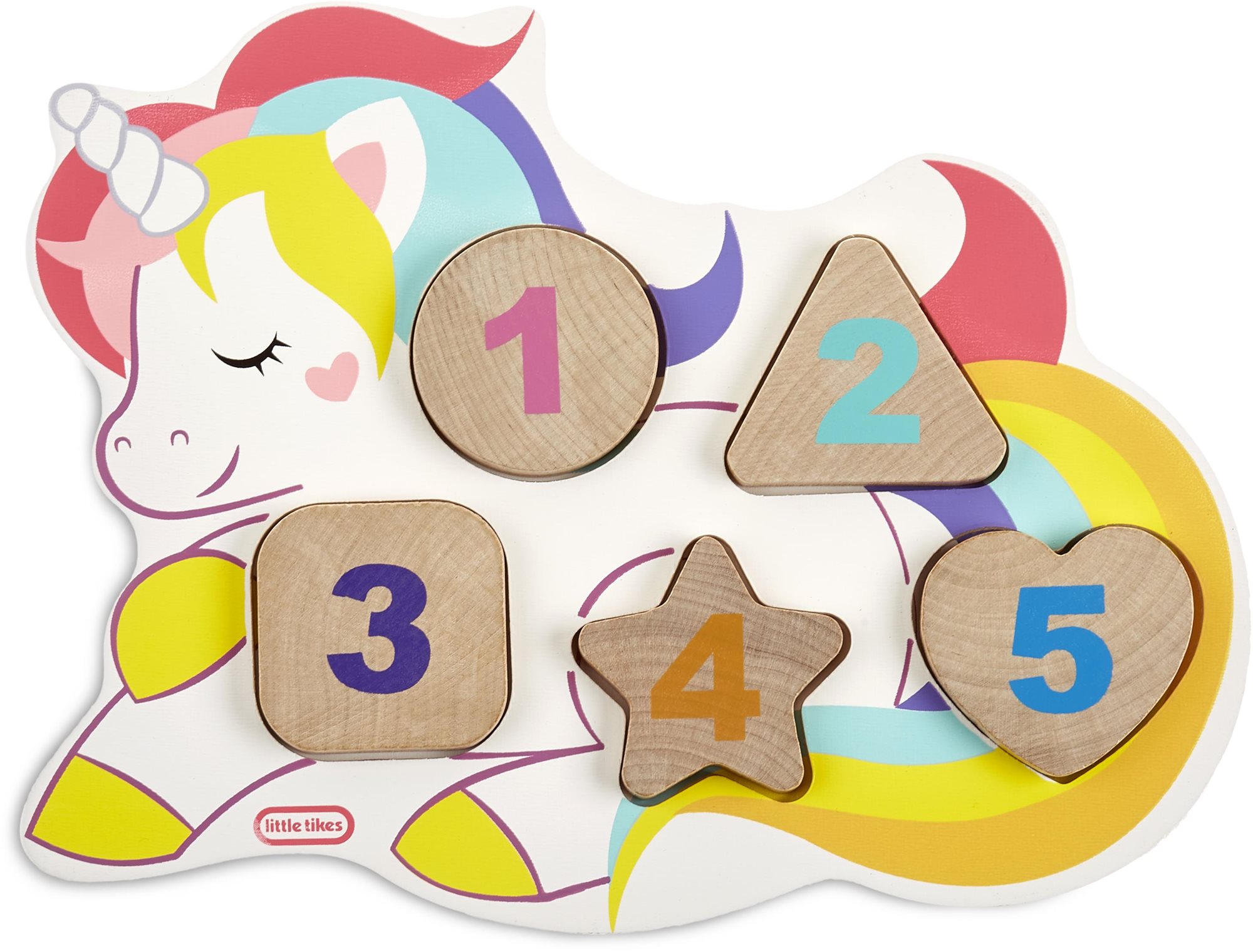 Little Tikes Wooden Critters Dřevěné puzzle s čísly - Jednorožec
