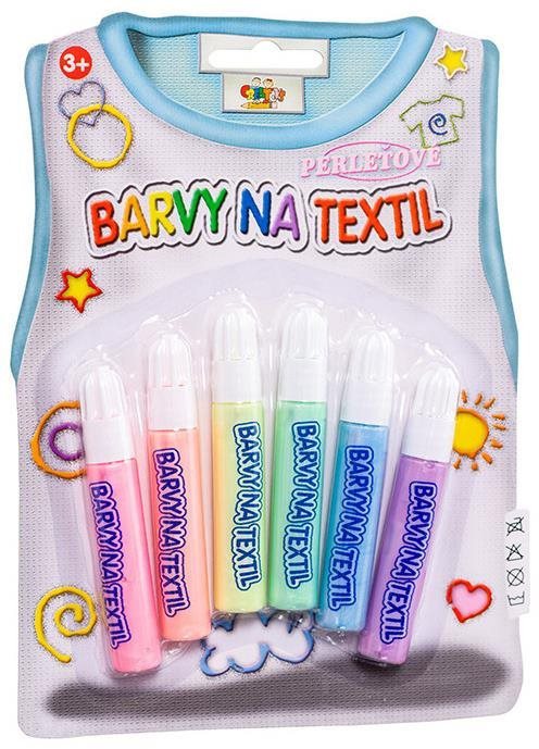 SMT Creatoys Barvy na textil perleťové 6ks