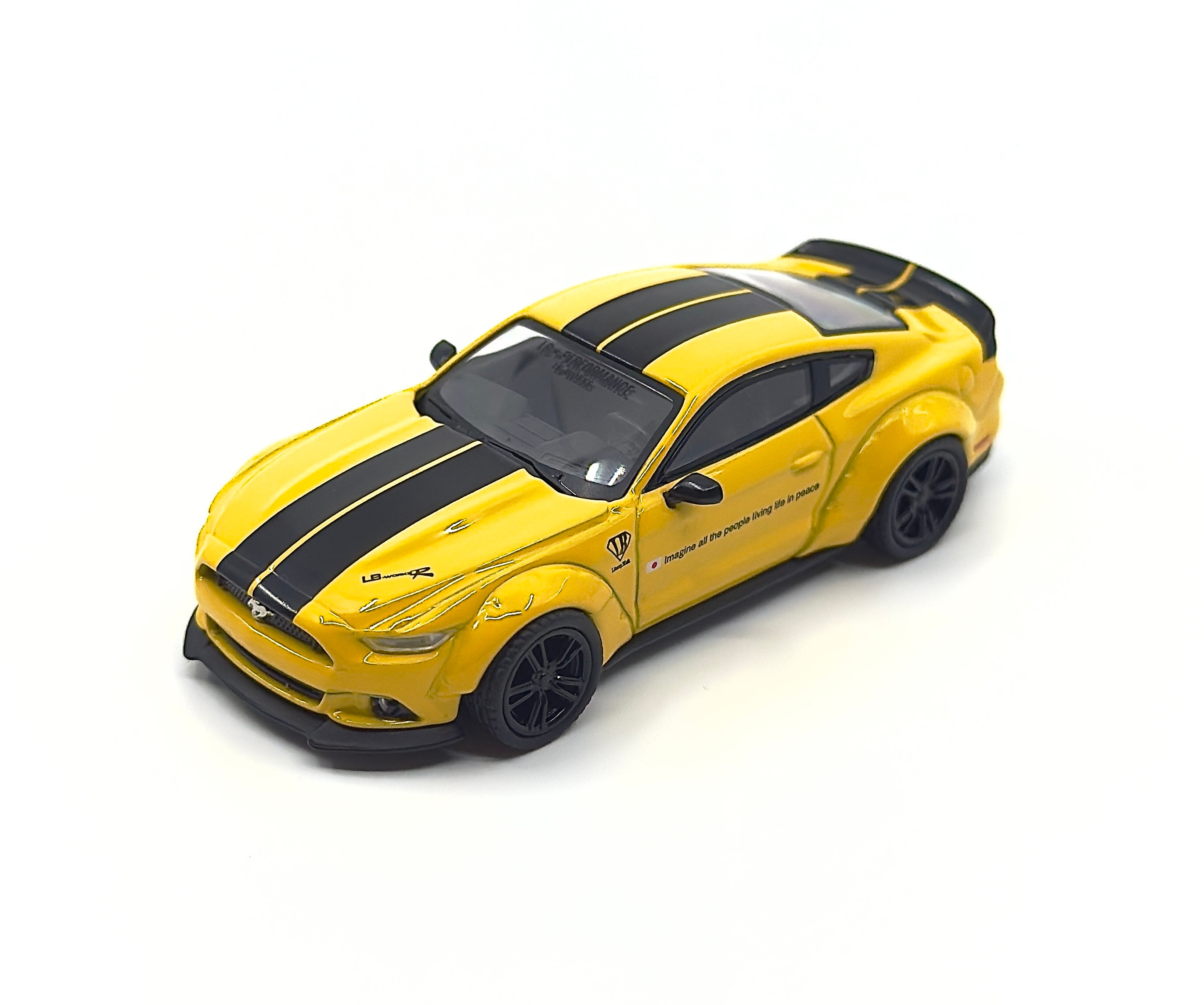 Mini GT Ford Mustang LB-Works Triple Yellow 2015, 1:64, blister